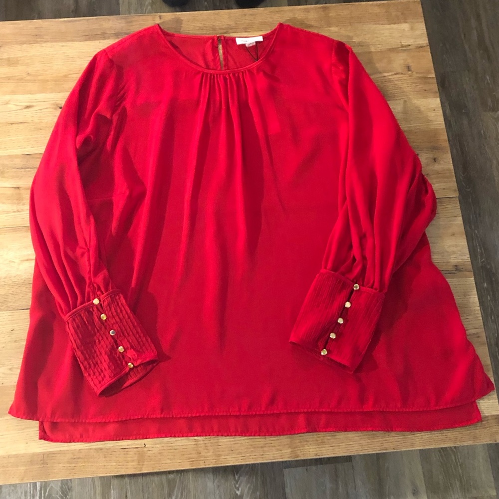 Calvin Klein Red Blouse